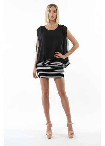 Літня пляжна туніка Чорний Number Nine (336214089)