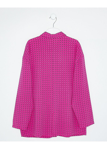 Розовая блуза демисезон,розовый в узоры, Only