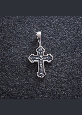 Срібний православний хрестик 132704 Oniks (264022973)