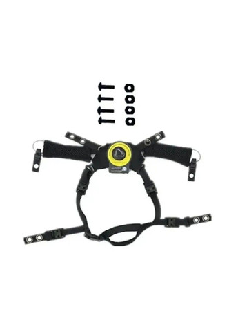 Універсальна система кріплень для шолома Wendy system із подушками (Чорний) No Brand (332637404)