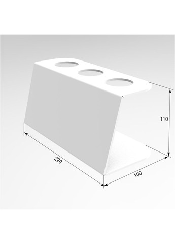 Подставка для вафельного рожка на 3шт. Белая Ekostar (370948855)