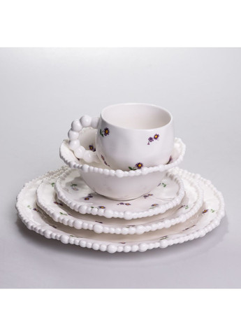 Столовый набор посуды тарелок и чашек 32 предмета на 6 персон Pearl фарфоровый YY78-4A Yiwu (371161107)