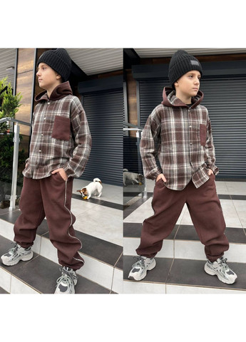 Теплый спортивный костюм на мальчика с рубашкой Nositi (371817953)
