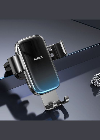 Автодержатель Glaze Gravity Car Mount (SUYL-LG01) черный (на дефлектор) Baseus (317192566)