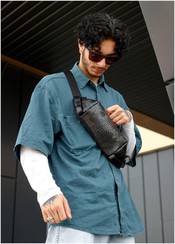 Сумка на пояс бананка Holster MSH черная с перфорацией (R-87113070m-VS) Sambag (302450362)