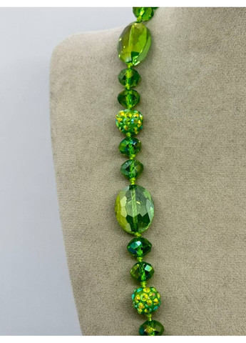 Намисто з чеського скла 16*20 мм 64 см Зелений No Brand (361319875)