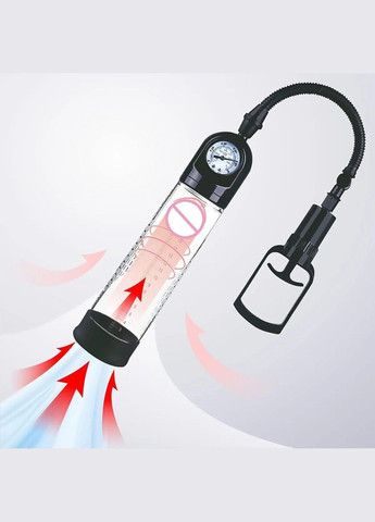 Вакуумна помпа зі стрілковим манометром і ручним насосом Men Powerup (335392715)