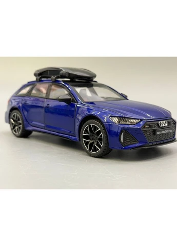 Машинка Audi RS6 Авто Експерт металопластик 1:24 звук світло інерція Синя (1870-07) No Brand (393886126)