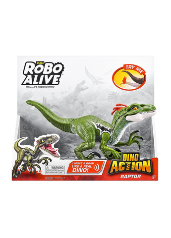 Інтерактивна іграшка ROBO ALIVE серії Dino Action - РАПТОР. Pets & Robo Alive (324109597)