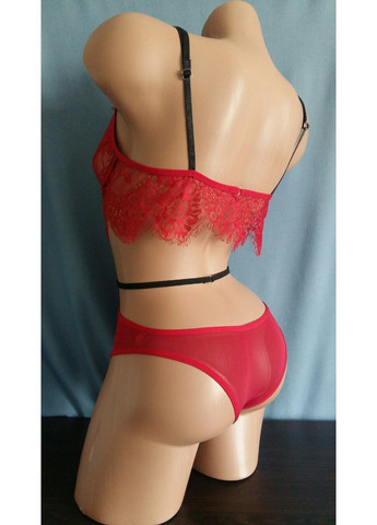 Красный демисезонный комплект белья «дыхание страсти» No Brand