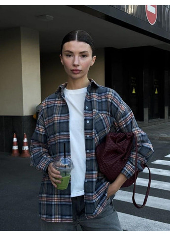 Сорочка жіноча фланелева з кишенею - Brooklyn No Brand (315761190)