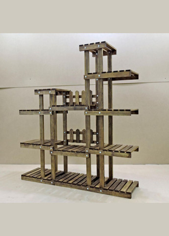 Подставка для цветов из дерева Бордо капучино (ЦВТ-002409) No Brand (328226457)