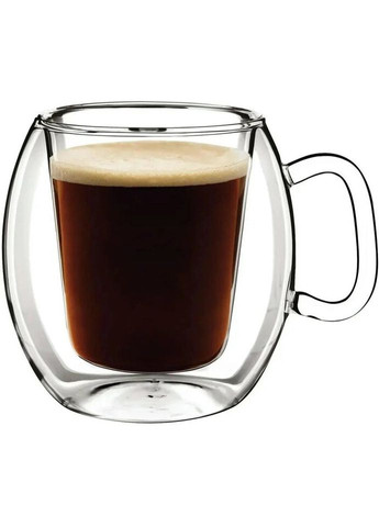 Кружка с двойными стенками Thermic Glass A-10665-G-4102-AA-01 75 мл Luigi Bormioli (324268463)