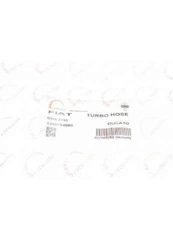 Патрубок интеркулера Fiat Ducato 2.3D 06 RWS2790 (opt-om) No Brand (347161120)