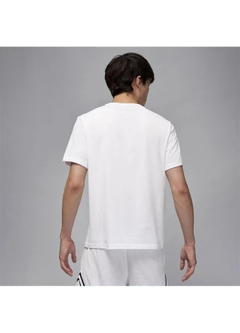Белая футболка sport mens dri-fit jumpman t-shirt white ib6757-100 Air Jordan