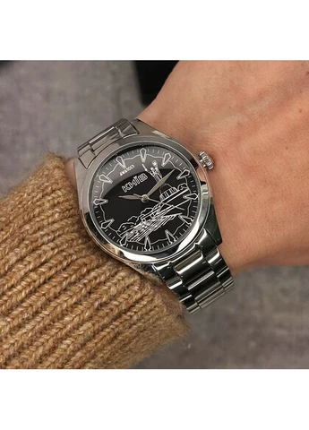 Наручний годинник 035 Київ I Silver-Black Awarder (382022459)