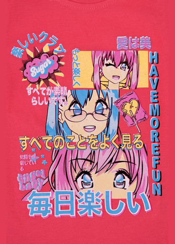 Коралловая пижама для девочки цвет коралловый цб-00249773 Vitmo