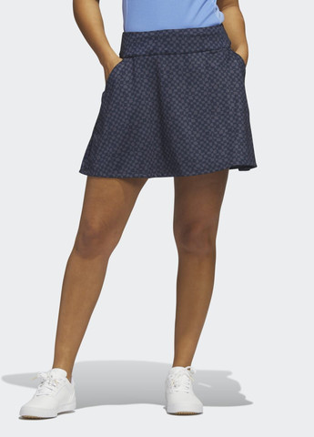 Синее спортивное юбка для гольфа printed 16-inch adidas с логотипом