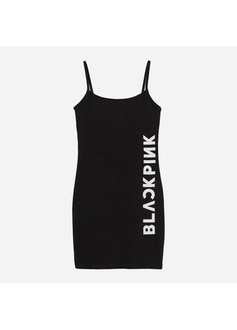 Чорна кежуал сукня H&M з написами