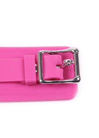 Силиконовые наручники Silicone hand cuff pink DS Fetish (292011406)