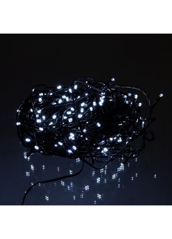 Гірлянда Нитка вулична 300 LED 30 м на сонячній батареї чорна, білий No Brand (367838193)
