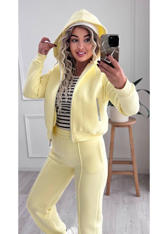 Костюм 006 дорога тринитка пенье Туреччина на флісі,штани та кофта на блискавці з капюшоном Україна (367930625)