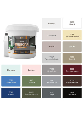 Епоксидна наливна підлога Barko 10кг Коричневий MG (366197973)