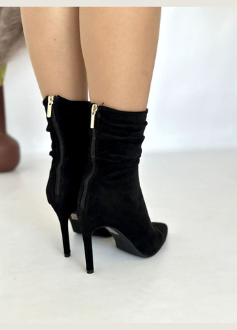 Чорні демісезонна стильні жіночі ботильйони No Brand