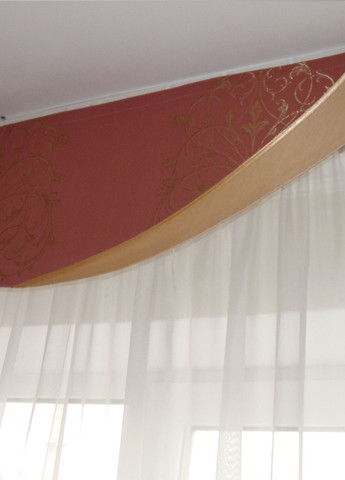 Жесткий ламбрекен с шторой Корона 250см Розовый (140_6ж) Firanka Damask (345733305)