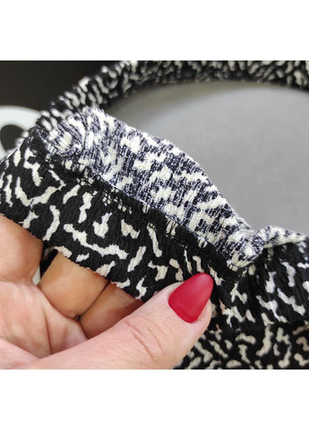 Спідниця літня жатка розріз довга резинка чорна No Brand (370289437)