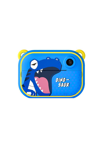 Фотоапарат дитячий камера миттєвого друку Динозавр Full HD Синій Happy Life (315637899)