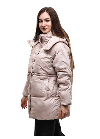Бежева зимня куртка зимова жіноча M@C