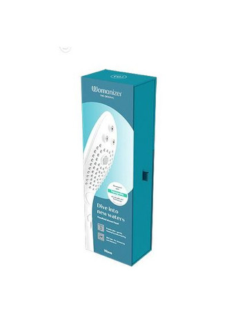 Насадка-стимулятор для душа 2в1 Wave White, массажер для интимных зон Womanizer (296492259)