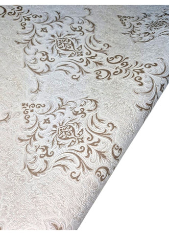 Обои виниловые 10,05 × 1,06 м 3746-02 Славянские обои, бежевые для спальни, гостиной, коридора Слов'янські шпалери (340275463)