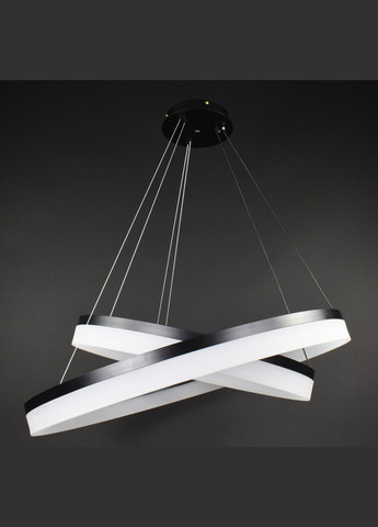 Люстра светодиодная подвесная LED светильник для квартиры на потолок лэд 27852 Черный 35-150х80х80 см. Sunnysky (364768246)