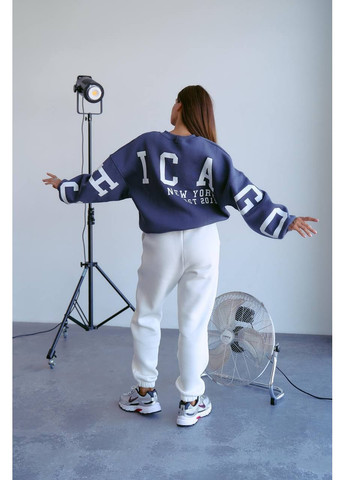 Графітовий світшот жіночий — замір в описі Vione абстрактний без декору (368708896)