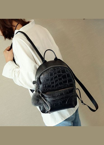 Жіночий рюкзак з хутряним брелоком No Brand (301083321)