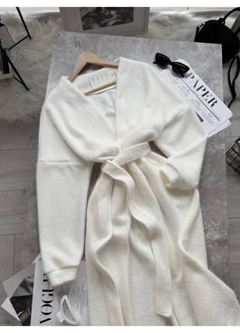 Молочный зимний кардиган No Brand