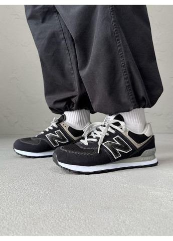 Серые демисезонные кроссовки мужские new balance 574 legacy black grey нью беланс 574 No Brand