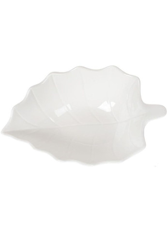 Набір 4 порцелянових салатників "White City Лист" 450мл, біла порцеляна Bona (339776057)