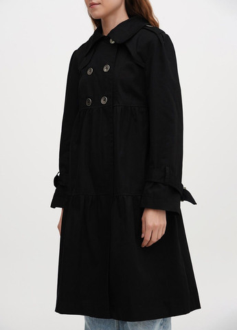 Чорне демісезонне Пальто ZeeRucci