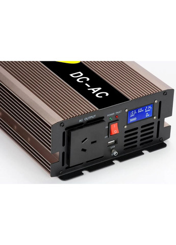 Автомобільний інвертор Pure Sine Wave Inverter 12В-220В перетворювач 1500 Вт із чистою синусоїдою (2104618826) No Brand (369963248)