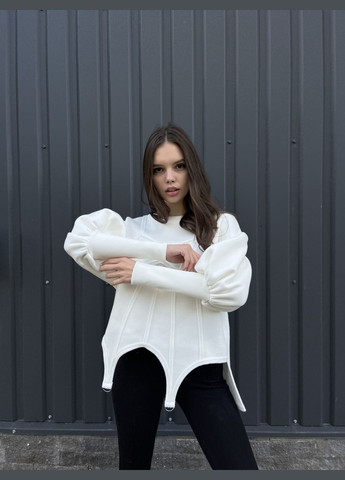 Молочный свитшот корсет ease (322247849)