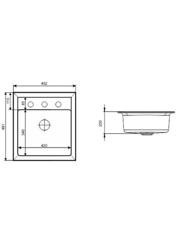 Кухонная мойка Brut Grigio INTERLINE (332963756)