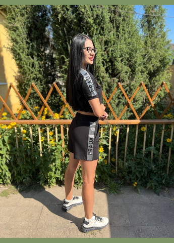 Жіночий чорний трикотажний костюм No Brand (315762901)