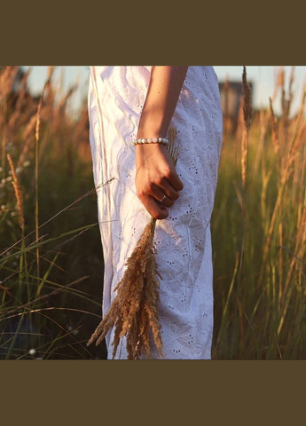 Женский браслет из кахолонга и розового кварца (80019) Hemst (301071261)