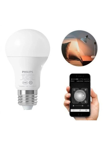 Лампочка умная Xiaomi Philips Smart Led Bulb E27 (GPX4005RT) MiJia (293346879)