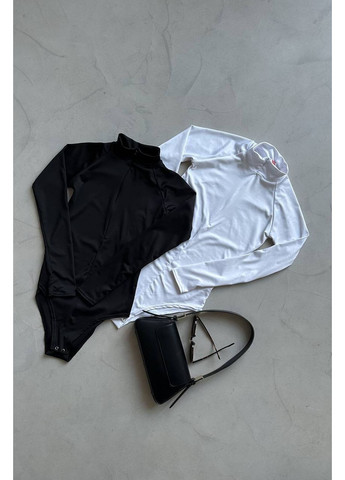 Боді жіночий під горло зі змійкою спереду No Brand (350612486)