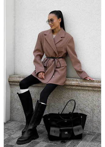 Бежевое демисезонное Пальто Эльва, цвет Бежевый Jadone Fashion