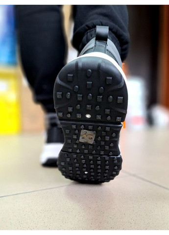 Жіночі зимові кросівки чорні високі з хутром та липучкою YiYi Кросівки чорні зими (362946170)